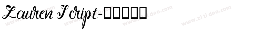 Lauren Script字体转换